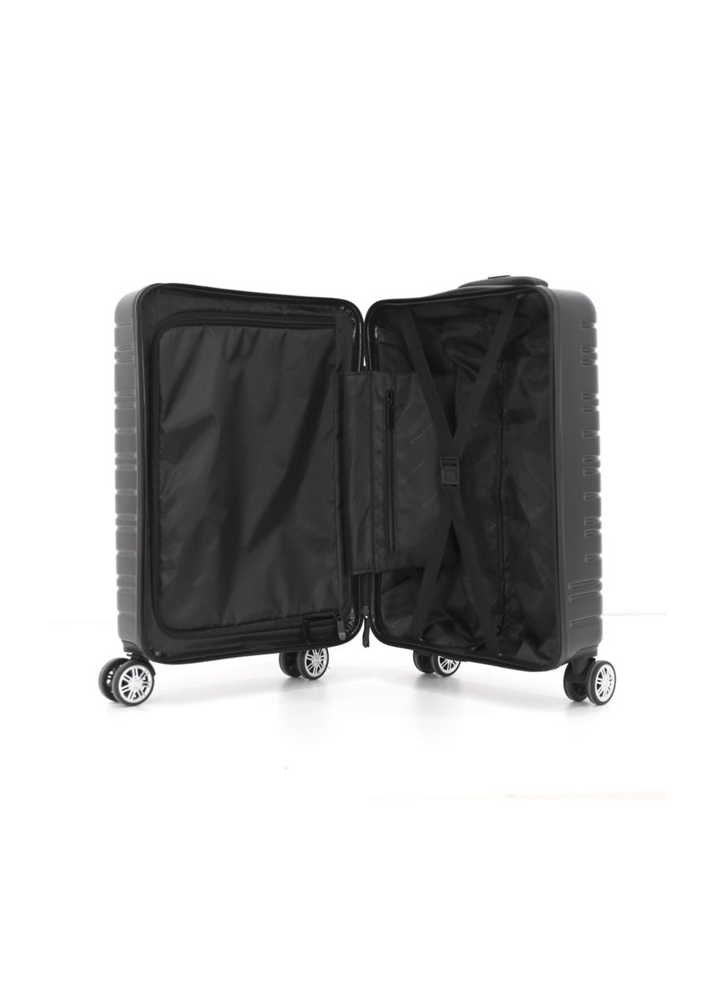 GIORDANO Giordano Hardside Double Spinner Wheel Luggage Trolley Bag 20 inch Cabin Size ,Grey  - Image 2