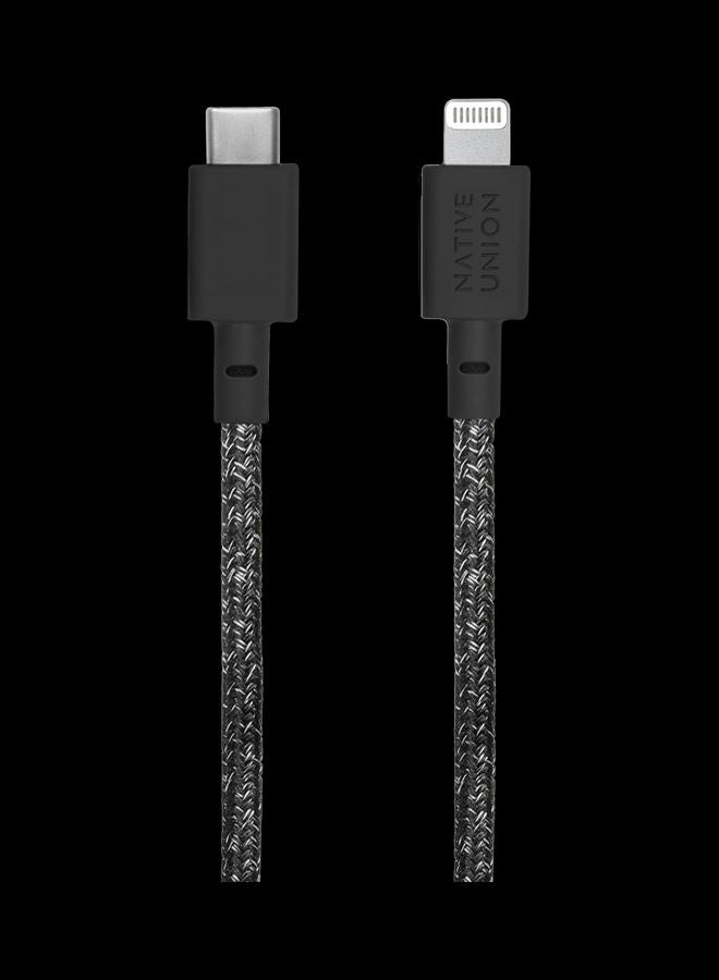 ناتيف يونيون كابل شحن من USB-C إلى Lightning. أسود - Image 2