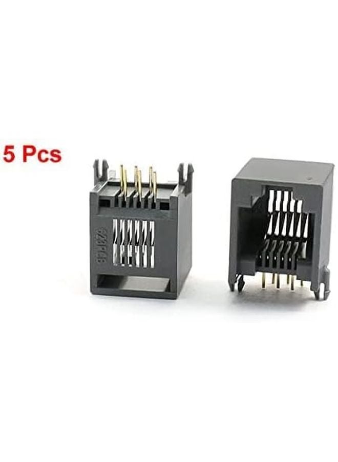 6P6C RJ11 Modular Phone PCB Jack Connector 5Pieces for Landline Telephone Repair - Image 3