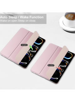 Best Choice Products New iPad Pro 13 inch Case M4 2024 7th Generation with Pencil Holder,Support Touch ID and Auto Wake/Sleep - Pink  - Image 2