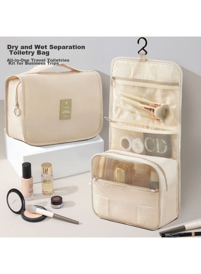 JAJALIN Jajalin Travel Toiletry Bag With Wet And Dry Separation, Business Trip Toiletry Organizer Set For Men And Women, Large Capacity Portable Makeup Bag  - Image 1