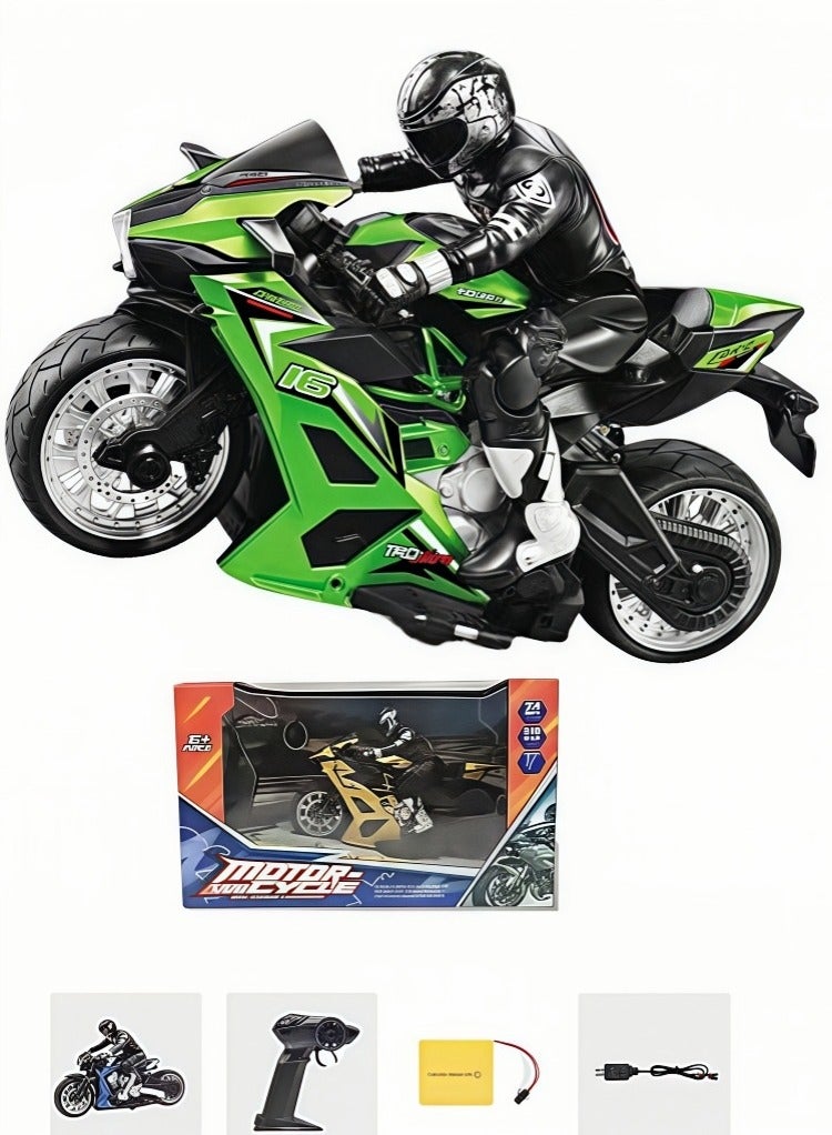 2.4G motorcycle, off-road vehicle, stunt climbing remote control car, drift 4WD remote control car, children's model toy car - Image 2