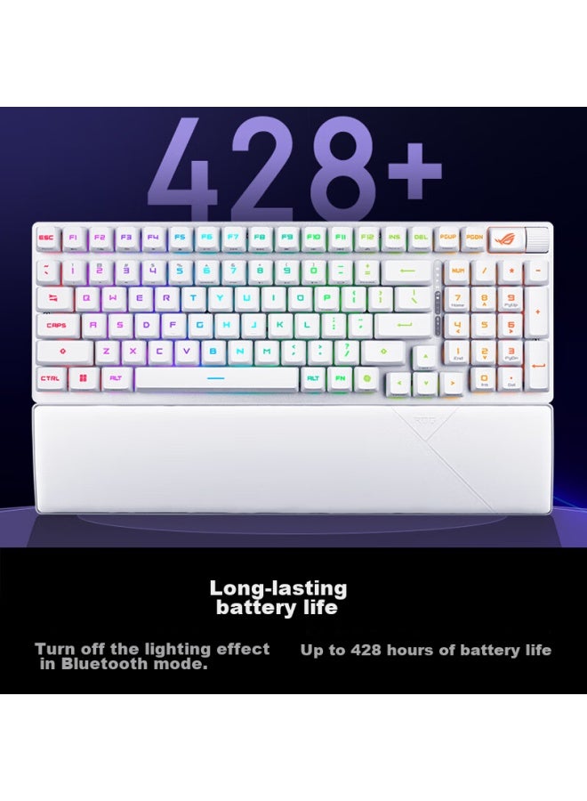 Rog Ranger 2 Rx 98 Wireless Mechanical Keyboard, Wireless/bluetooth Tri-mode Gaming Keyboard, 96-key Layout, Rx Red Switch, Rgb, For Valorant/playerunknown's Battlegrounds - Image 2