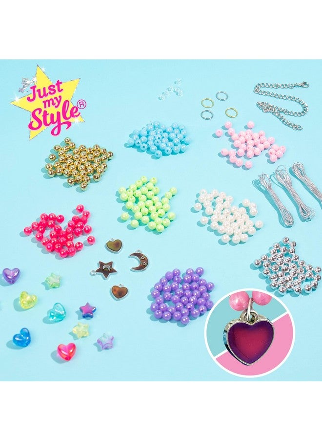 Just My Style Color-Changing Mood Jewelry Making Kit, Bracelet & Necklace Making Kit, Arts & Crafts Kit for Girls & Boys Ages 6-10 - Image 2