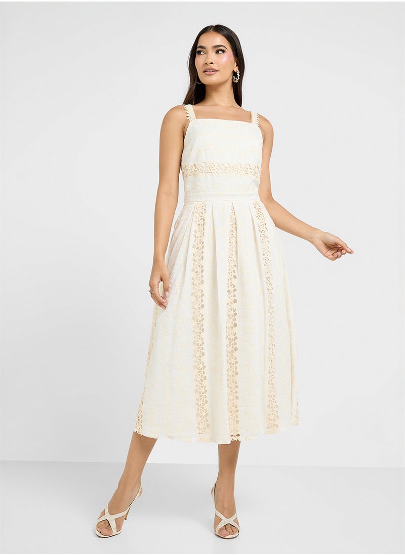 Just Me - Square Neck Strappy Dress - Image 1