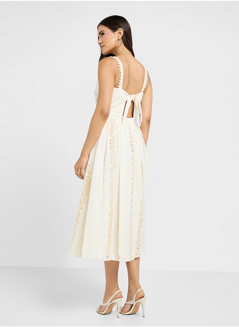 Just Me - Square Neck Strappy Dress - Image 1