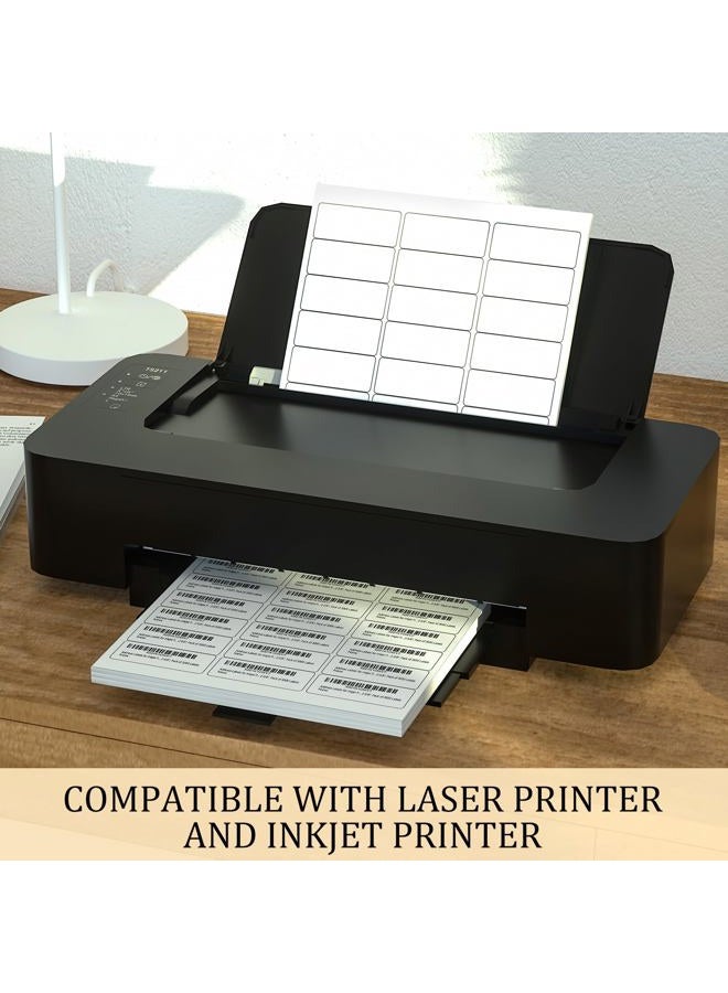 FungLam 1" x 2-5/8" Shipping Address Labels 900 Label Stickers Paper for Laser/Inkjet Printer 30 per Page Printable Mailing Labels (30 Sheets, 900 Labels) - Image 3