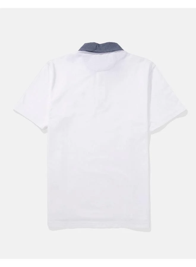 امريكان ايجل Embroidered Logo Half Sleeve Polo Shirt