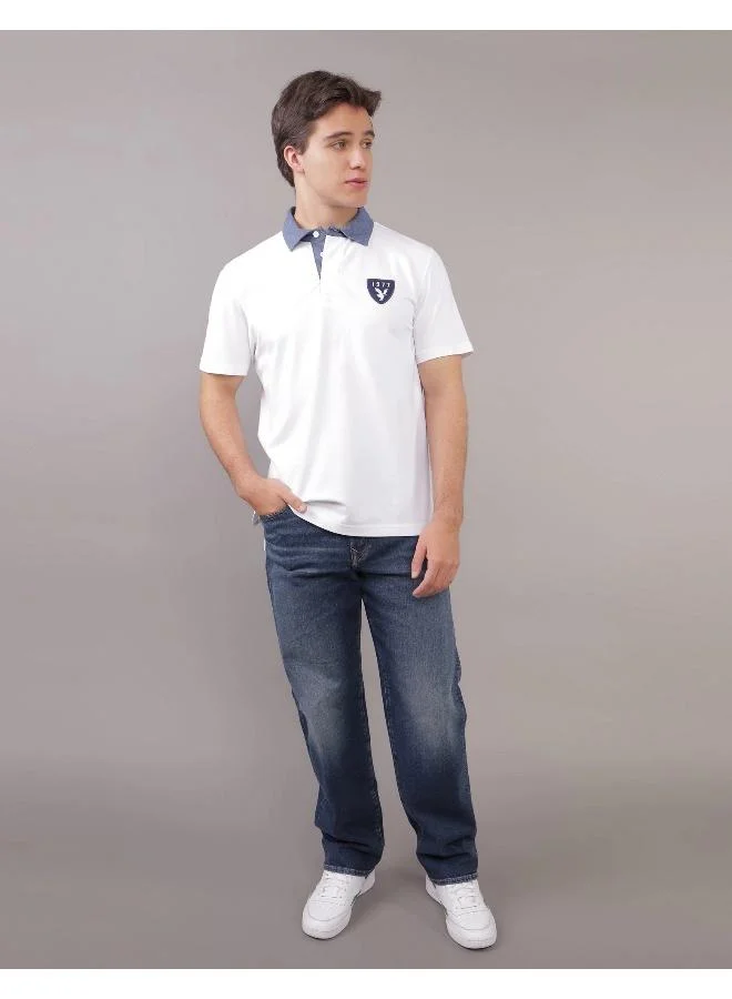 امريكان ايجل Embroidered Logo Half Sleeve Polo Shirt