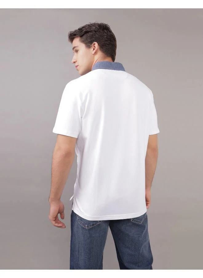 امريكان ايجل Embroidered Logo Half Sleeve Polo Shirt