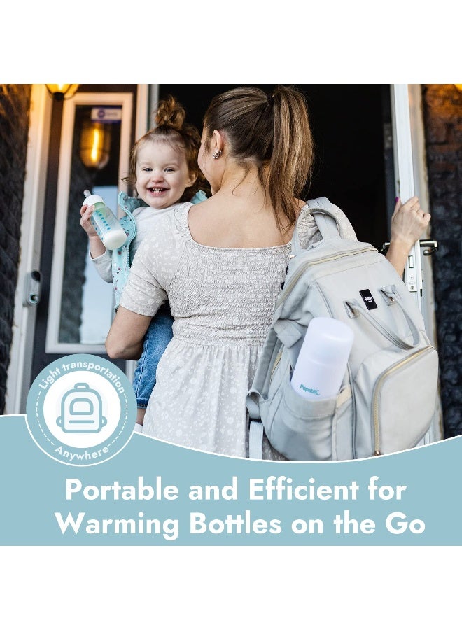 Papablic Portable Travel Baby Bottle Warmer On The Go, Fits Most Car Cup Holders, 12 oz - Image 3