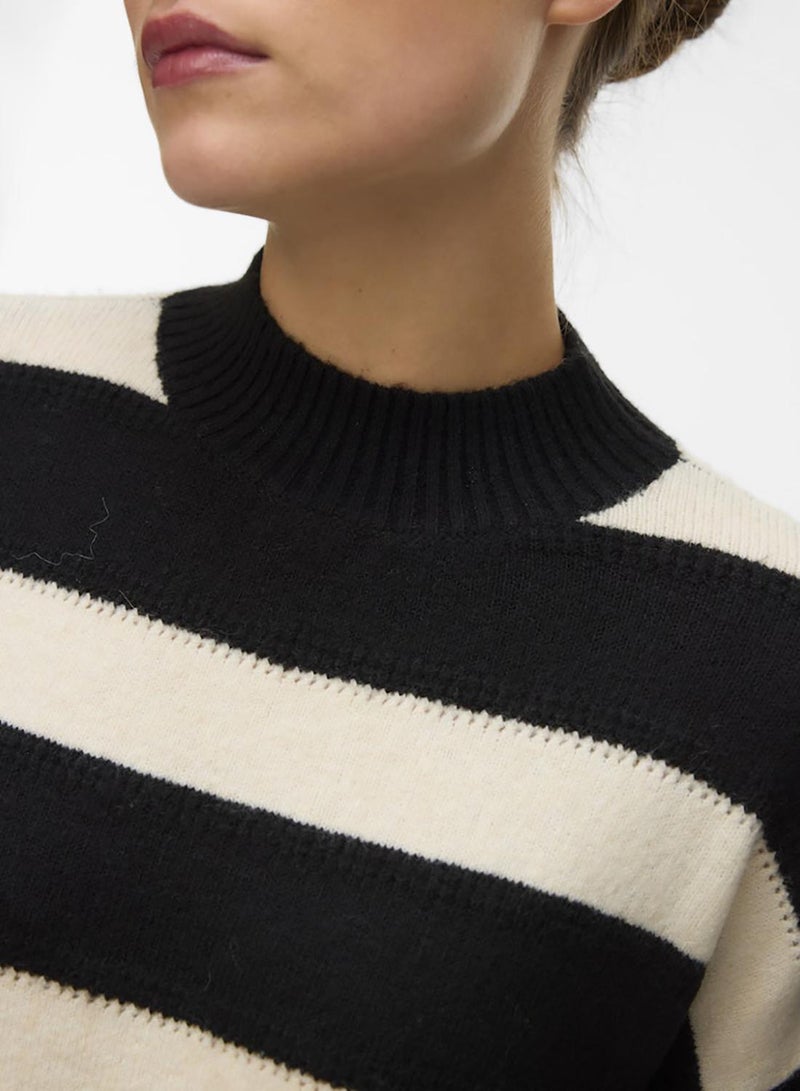 VERO MODA Vminez Ls Highneck Short Pullover Boo - Image 4
