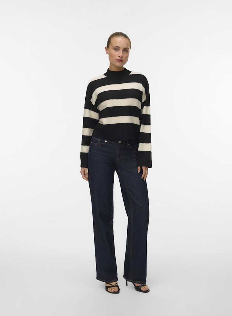 VERO MODA Vminez Ls Highneck Short Pullover Boo - Image 2