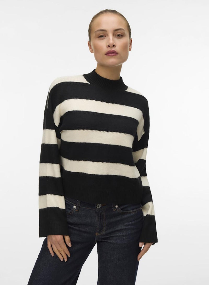 VERO MODA Vminez Ls Highneck Short Pullover Boo - Image 5