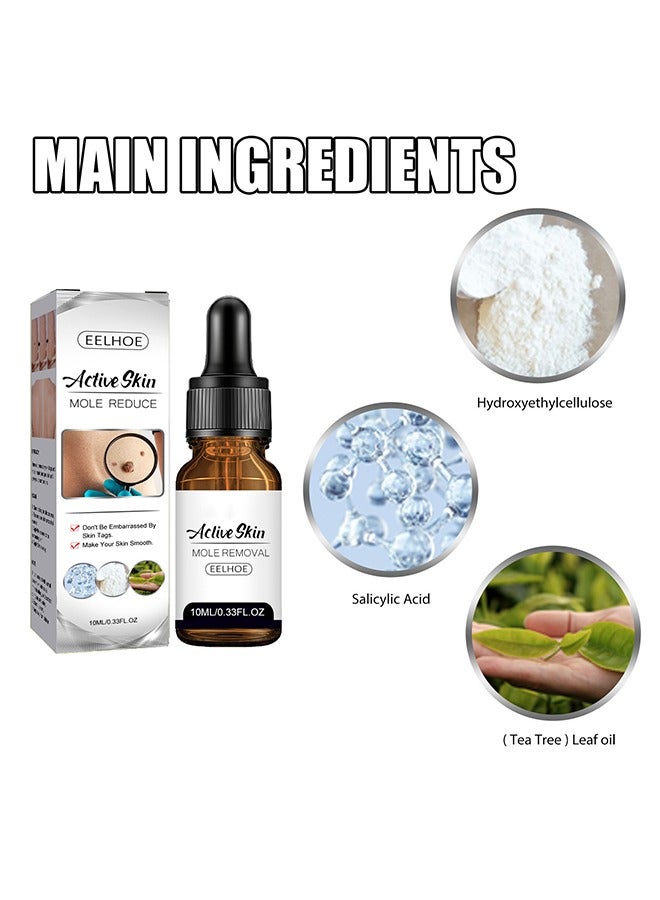 EELHOE Aclive Skin Mole Removal,Natural Skin Mole Remover Liquid 10ml  - Image 3