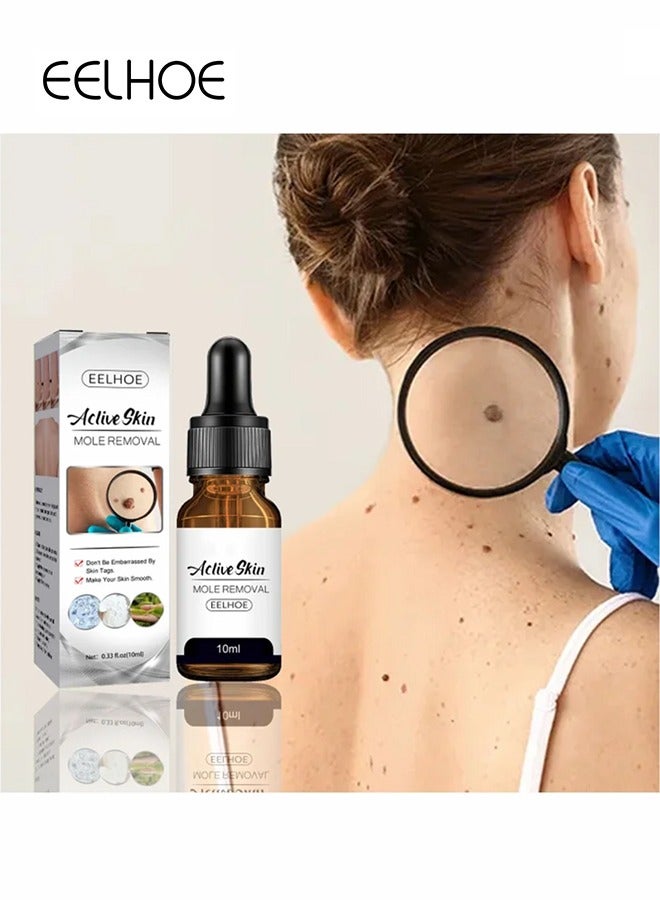 EELHOE Aclive Skin Mole Removal,Natural Skin Mole Remover Liquid 10ml  - Image 1