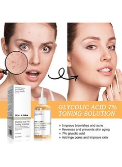 SOL LORA SOL LORA glycolic acid 7% toner removes acne marks, fades acne marks, closed comedones, moisturizes and rejuvenates the skin  - Image 2