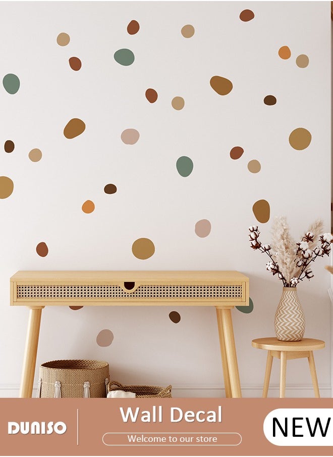 DUNISO Polka Dot Wall Decal for Kids, PVC Waterproof Decals, Wall Stickers for Kids Room, DIY Art Decal for Children Baby Kids Boy Girl Bedroom Decoration  - Image 1