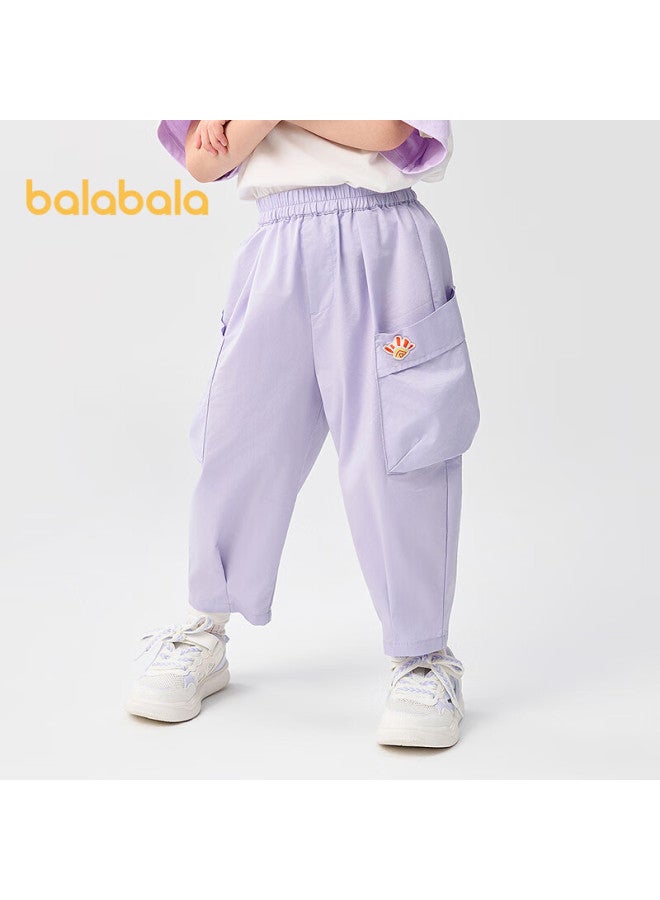 Balabala ملابس أطفال بالابالا، بنطلونات أولاد، بنطلونات رقيقة للبنات في الصيف، بنطلونات شحن سريعة الجفاف، عصرية، 208225108201 - Image 4