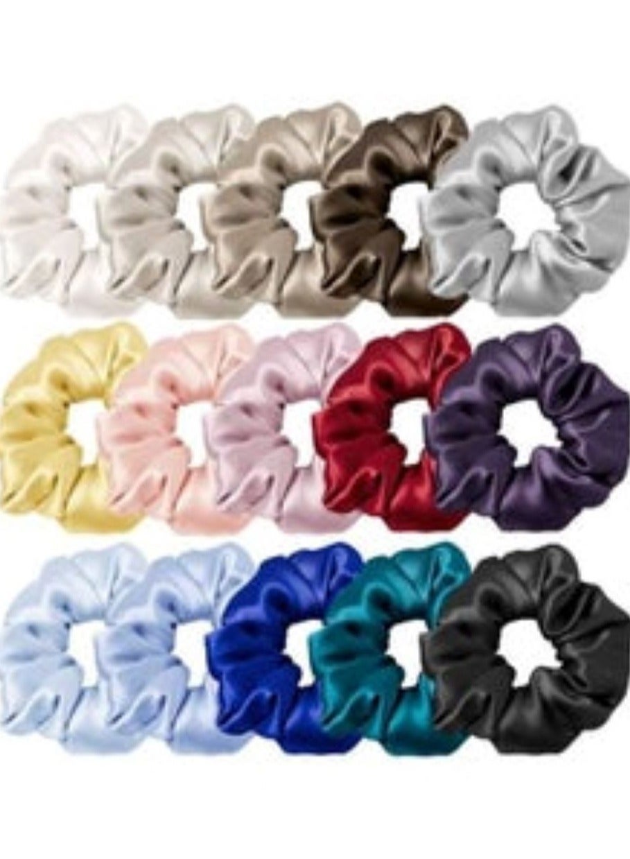 Satin elastic hair band color may change