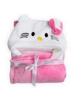 Brandonn All In 1 Ultrasoft Luxury Hooded Funny Caps Wrapper Baby Bath Towel Baby Blanket  - Image 5
