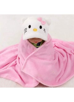 Brandonn All In 1 Ultrasoft Luxury Hooded Funny Caps Wrapper Baby Bath Towel Baby Blanket  - Image 4