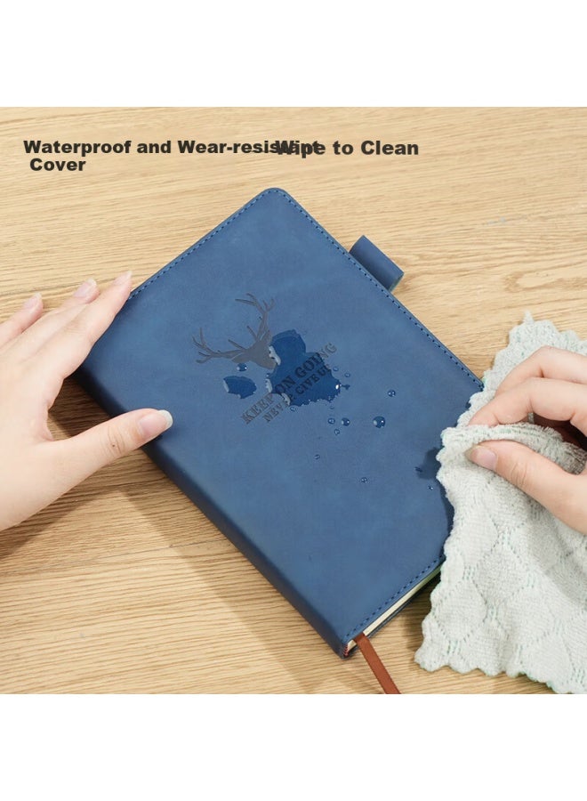Jin Longxing Jinlongxing B5 Notebook Super Thick Business Notebook Simple Thickened Student Diary Accounting Book Office Stationery Supplies Leather Surface Notebook Work Book Meeting Record Book Can Be Customized - Image 5
