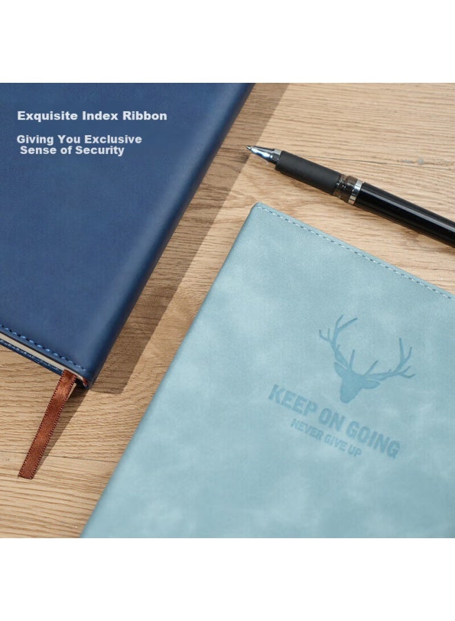 Jin Longxing Jinlongxing B5 Notebook Super Thick Business Notebook Simple Thickened Student Diary Accounting Book Office Stationery Supplies Leather Surface Notebook Work Book Meeting Record Book Can Be Customized - Image 3