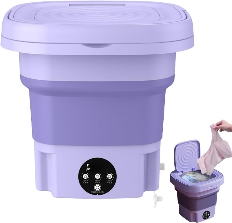 Portable Washing Machine 9L Foldable Washing Machine Space Saving Smart Timer Washing Cycle Time (KH) - Image 2