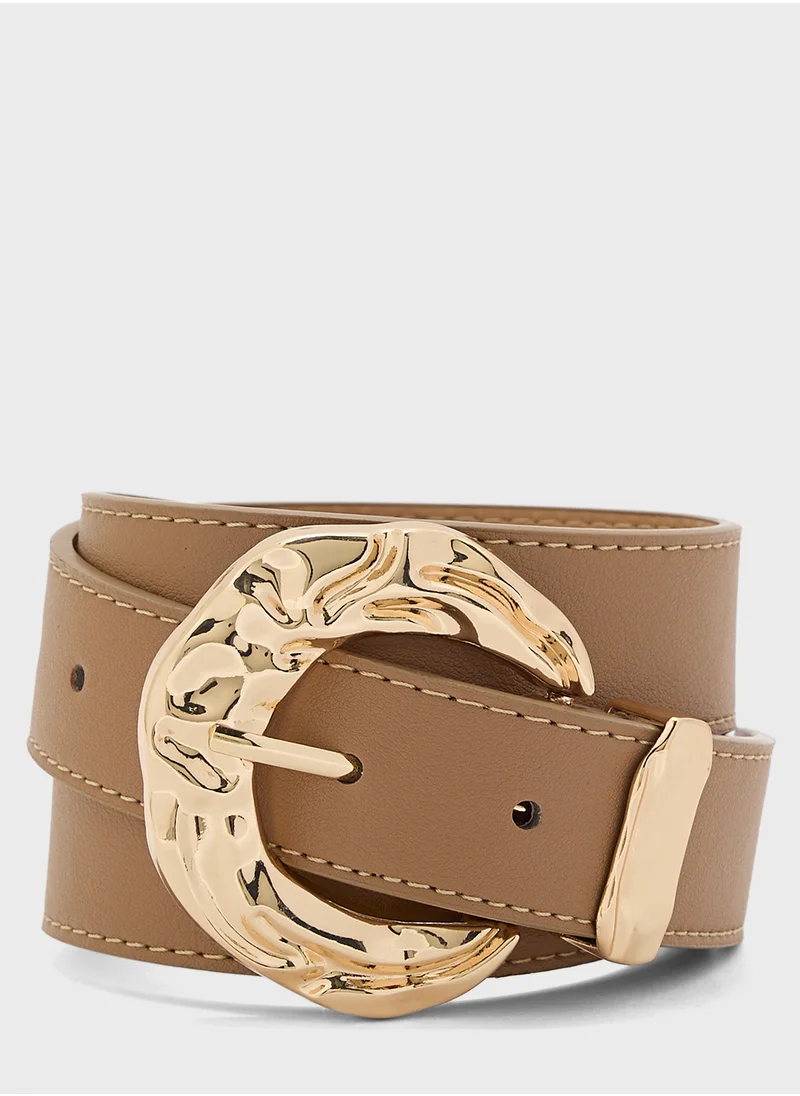 ايلا ليمتد اديشن Ladies Belt With Gold Buckle