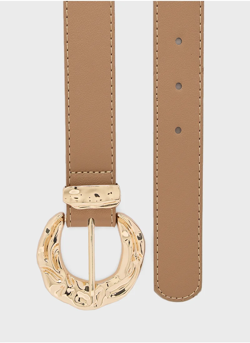 ايلا ليمتد اديشن Ladies Belt With Gold Buckle
