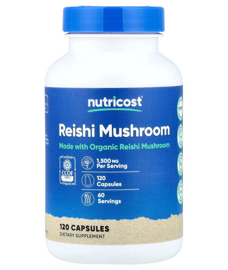 Reishi Mushroom 120 Capsules (750 mg per Capsule)