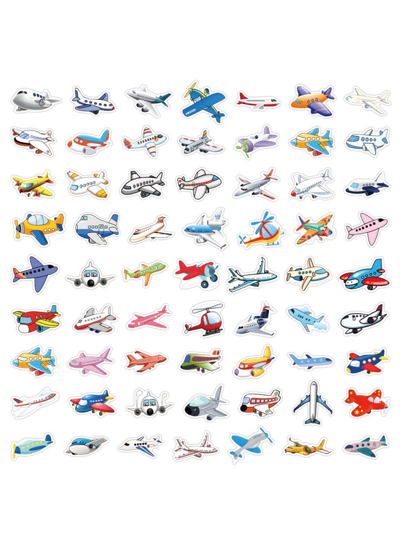 Aircraft Plane Airplane Stickers 60 Pcs Cute Decals Vinyl Waterproof Kawaii DIY Decorations for Bike Laptop Water Bottle Guitar Party Supplies Decor for Adults - Image 4