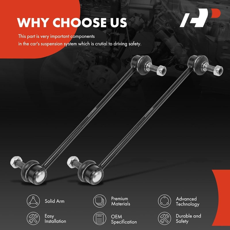 A-Premium Sway Bar Link Kit Replacement for Jeep Cherokee 2014-2022, AWD 4WD, without Off-Road Suspension, Front, set of 2 - Image 5