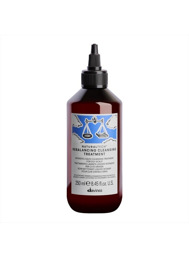 Davines Naturaltech REBALANCING Cleansing Treatment, Effectively Counteract Greasy Scalp And Heavy Hair, 8.45 Fl Oz