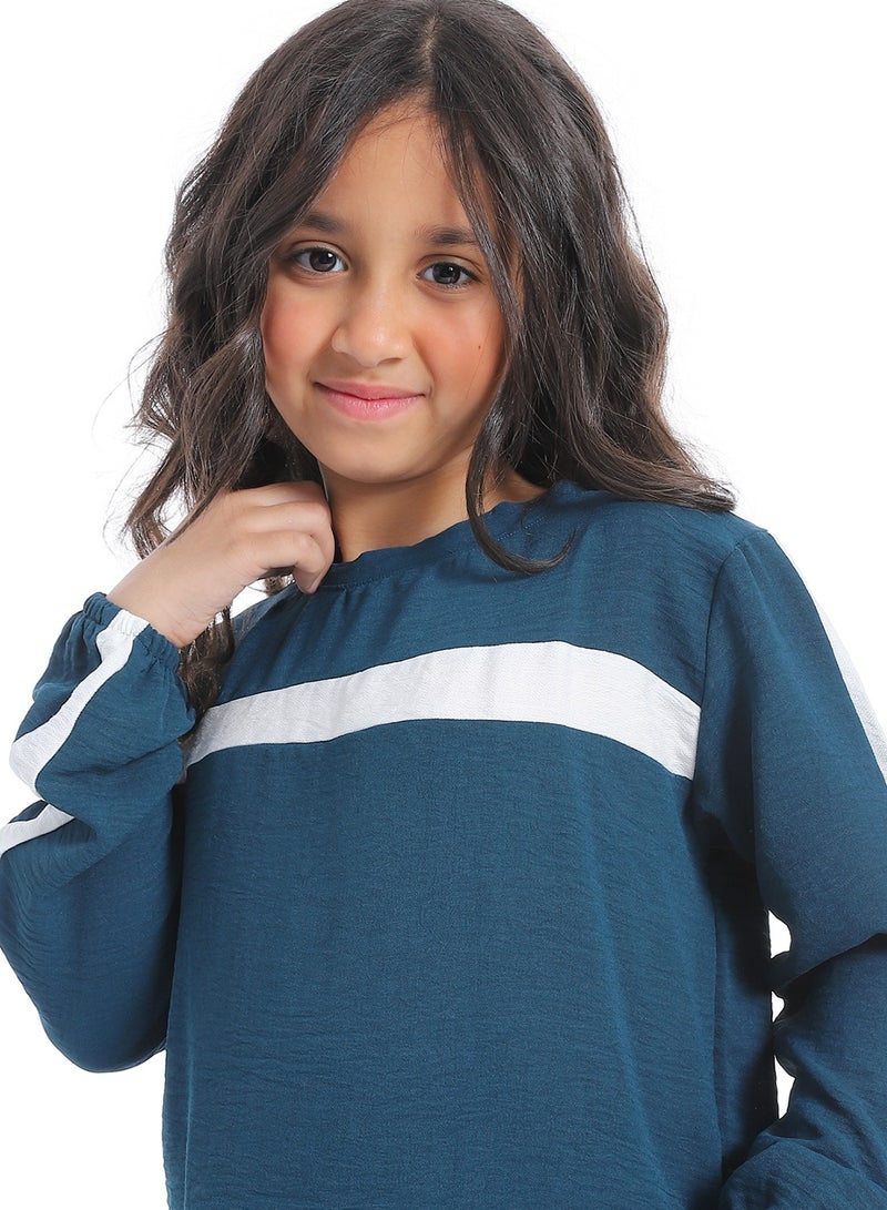 Caesar Girls two-pieces set consist of  long-sleeved T-shirt and pants. - Image 4