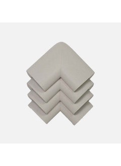 Safe-O-Kid Safe O Kid L Shaped Extra Thick Large Nbr Corner Cushions Grey Pack Of 4  - Image 1