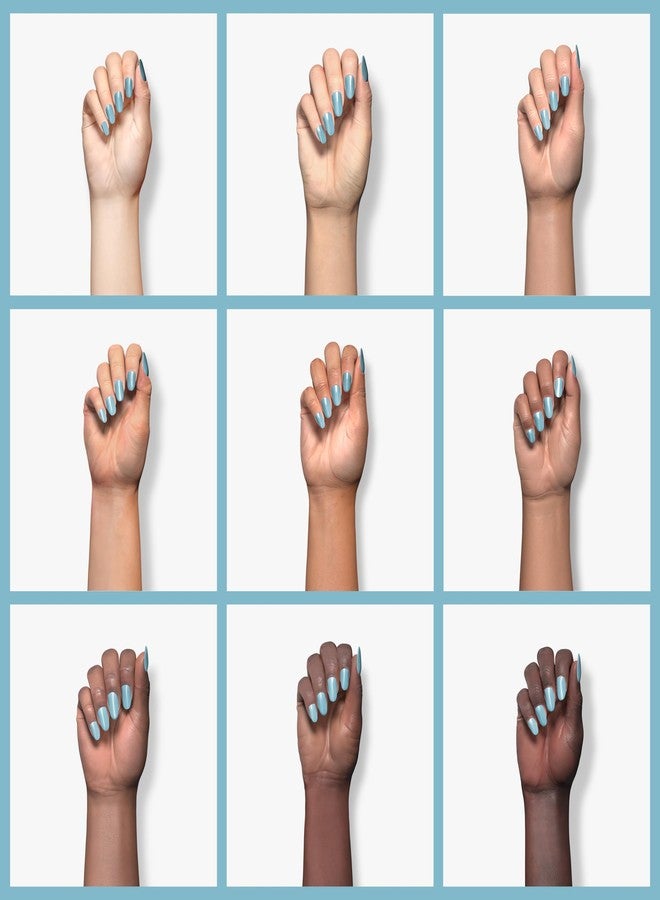 duri Nail Polish, 453 Hot Ice, Wedding Blue French Manicure, Sheer Coverage, Glossy Finish, Fast Drying, 0.45 Fl Oz , by Duri Cosmetics - Image 4