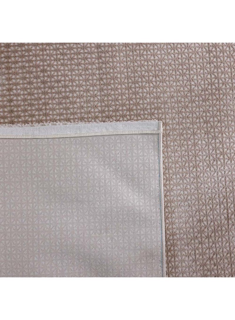 DANUBE HOME Modern Mose Rug  Polypropylene + Polyester Area Rug Floor Covering L180xW120cm-Beige  - Image 3