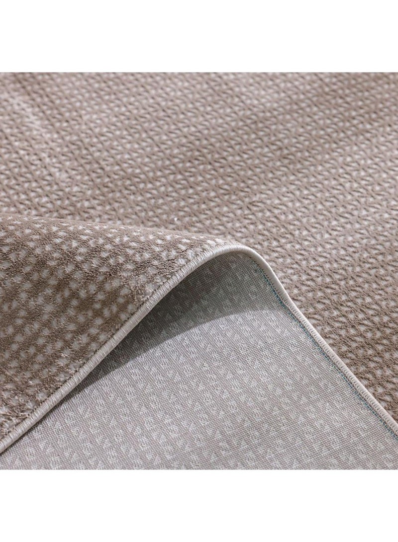 DANUBE HOME Modern Mose Rug  Polypropylene + Polyester Area Rug Floor Covering L180xW120cm-Beige  - Image 2