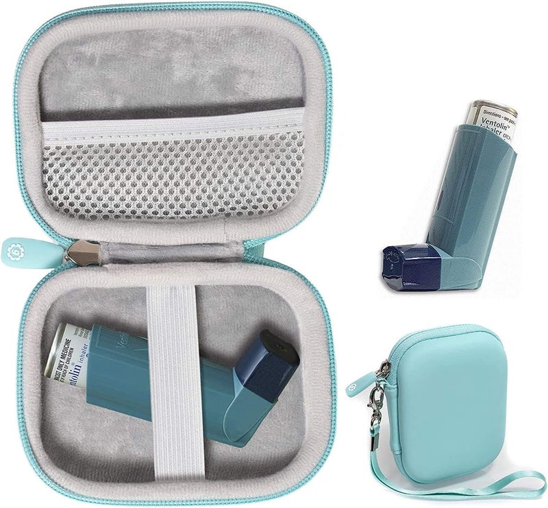 GETGEAR GETGEAR Asthma Inhaler Holder case, Compact and Sturdy case for Handy Ventolin Inhaler for Adults and Kids (CASE ONLY) 