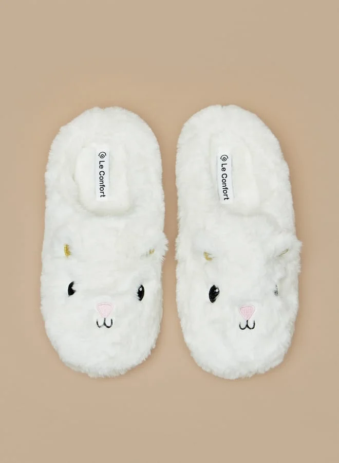 لو كونفورت Faux Fur Slip-On Bedroom Mules