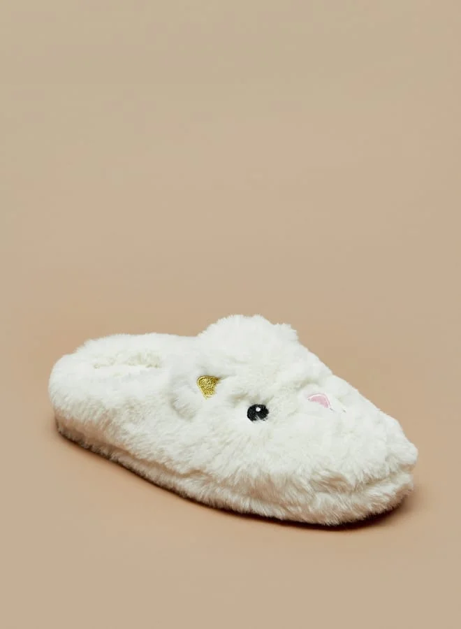 لو كونفورت Faux Fur Slip-On Bedroom Mules
