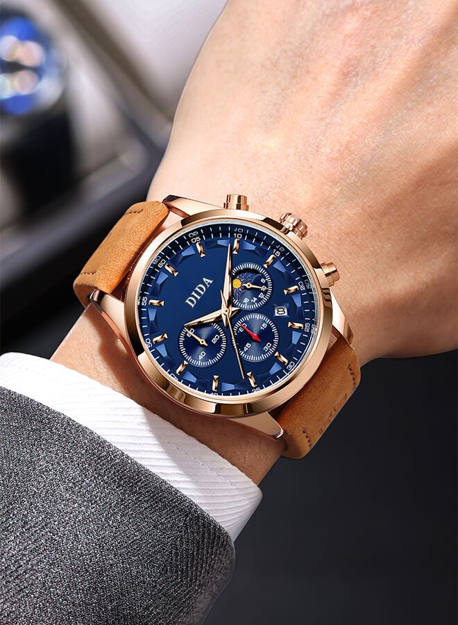 DIDA Men's Alloy Waterproof Fashion Wrist Watch B378 -42mm - Image 3