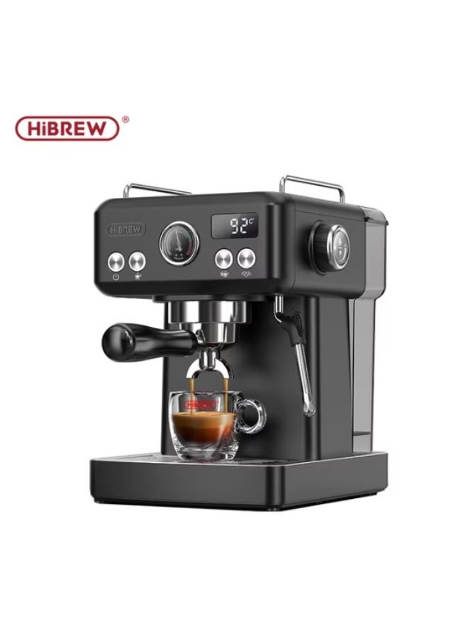 HiBREW Espresso Machine, 19 Bar Stainless Steel Coffee Maker with Steam Wand, 58mm Portafilter, 1.8L Water Tank - Image 1