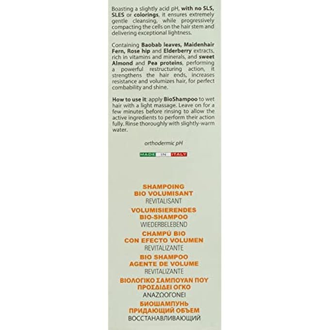 HELAN GENOVA GENOVA CAPELVENERE VOLUMIZING BIO SHAMPOO 200 ML - Image 3