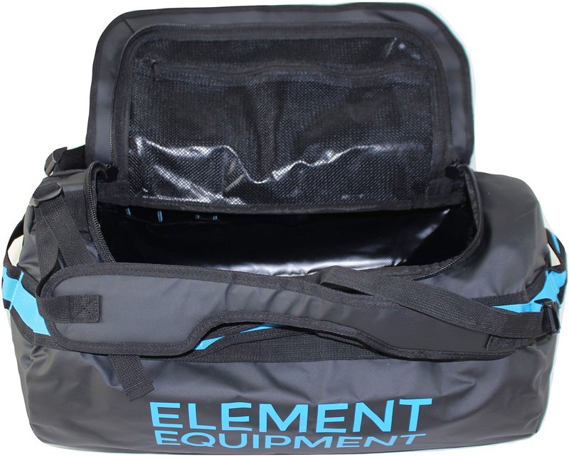 Element Equipment Trailhead Duffel Bag Shoulder Straps Waterproof Black/Blue Medium - Image 1