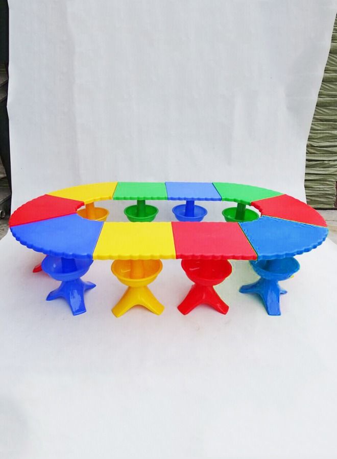 JSAITOYS Children's Splicing Toy Table Household Kids Game Table - Image 2