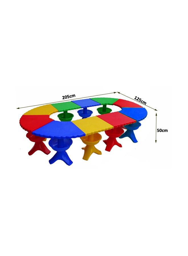 JSAITOYS Children's Splicing Toy Table Household Kids Game Table - Image 4