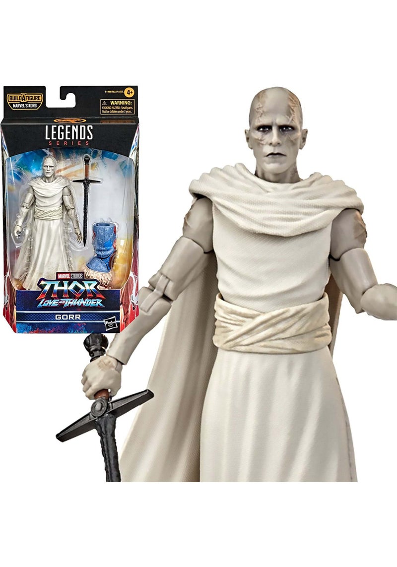 THOR Marvel Legends Series Thor: Love and Thunder Gorr Action Figure 6-Inch Collectible Toy, 3 Accessories, 1 Build-A-Figure Part - Image 5